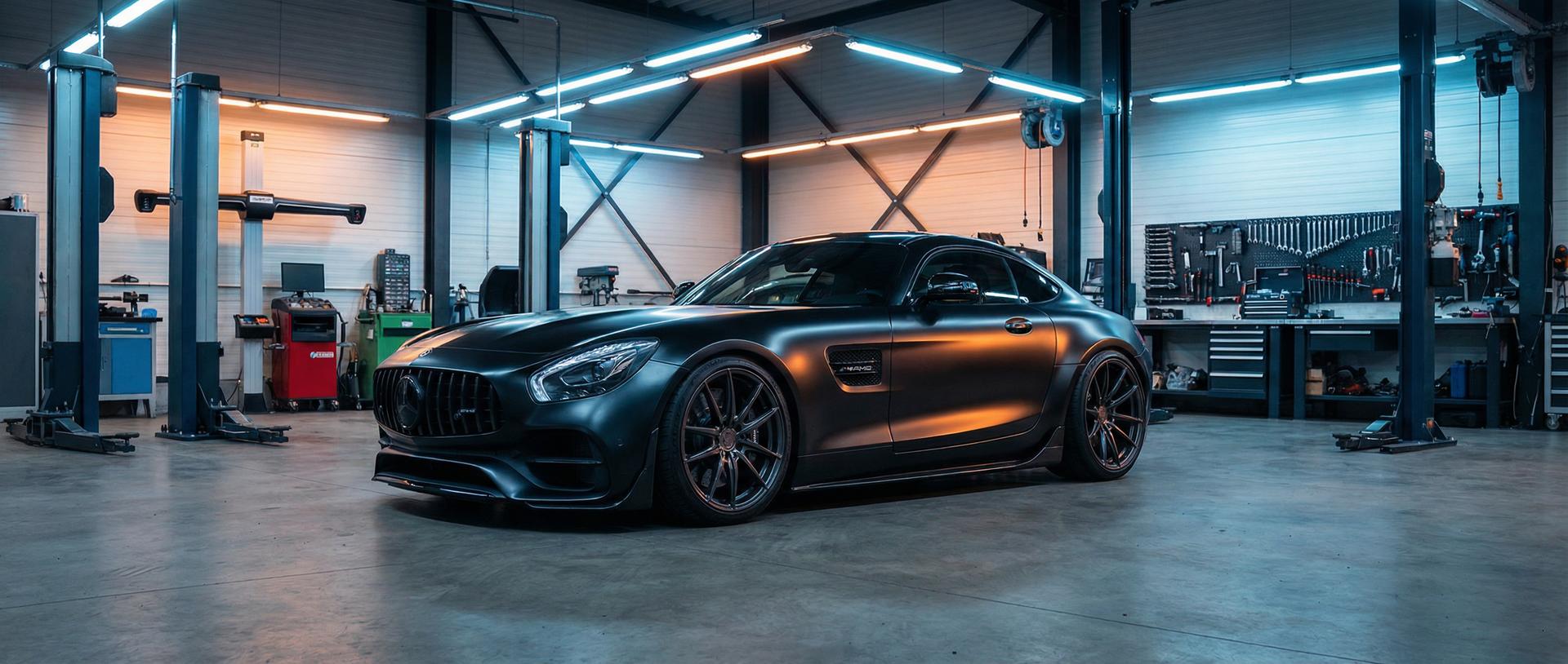 老司机视频 AMG GT改装车间视频
